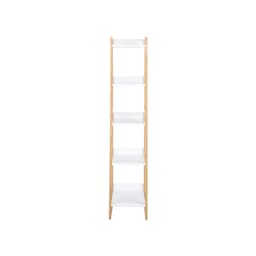 ชั้นวางของ 5 ชั้น รุ่นนูร่า ขนาด 30 x 44 x 142.5 ซม. - สีขาว/ธรรมชาติ