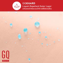 GQ หน้ากากผ้าสะท้อนน้ำ 1 ฟรี 1 - สีขาว/ชมพู