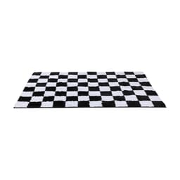 พรมปูพื้น รุ่นกริดด้า ขนาด 120 x 180 ซม. - สีดำ/ขาว