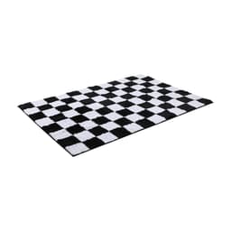 พรมปูพื้น รุ่นกริดด้า ขนาด 120 x 180 ซม. - สีดำ/ขาว