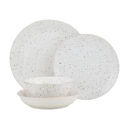 ชุดภาชนะ รุ่นออร่าห์ จำนวน 8 ชิ้น/ชุด - สีขาว/ดำ