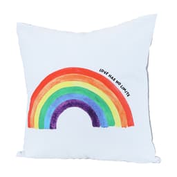 หมอนอิง รุ่นเรนโบว์ ฮาล์ฟ ขนาด 45 x 45 ซม. - คละสี