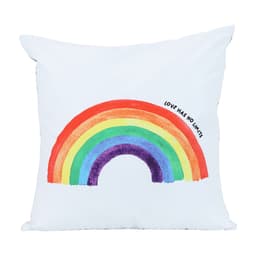 หมอนอิง รุ่นเรนโบว์ ฮาล์ฟ ขนาด 45 x 45 ซม. - คละสี