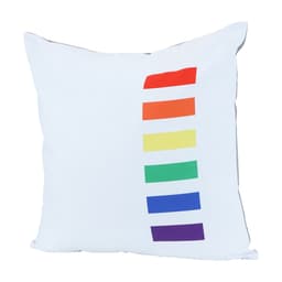 หมอนอิง รุ่นเรนโบว์ บาร์โค้ด ขนาด 45 x 45 ซม. - คละสี