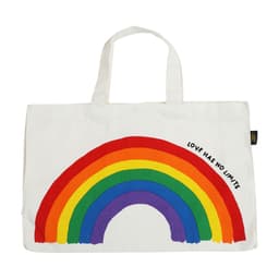 กระเป๋าแคนวาส รุ่นเรนโบว์ ฟูล - สีครีม