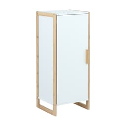 ชั้นวางในห้องน้ำ รุ่นโกฮาน ขนาด 33 x 30 x 80 ซม. - สีขาว/ธรรมชาติ