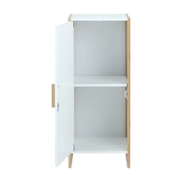 ชั้นวางในห้องน้ำ รุ่นโกฮาน ขนาด 33 x 30 x 80 ซม. - สีขาว/ธรรมชาติ