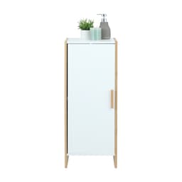 ชั้นวางในห้องน้ำ รุ่นโกฮาน ขนาด 33 x 30 x 80 ซม. - สีขาว/ธรรมชาติ