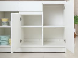 เคาน์เตอร์มินิไอแลนด์ รุ่น ZENO-PSET ขนาด 135 ซม. - สีขาว