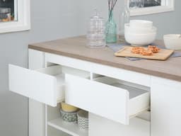 เคาน์เตอร์มินิไอแลนด์ รุ่น ZENO-PSET ขนาด 135 ซม. - สีขาว