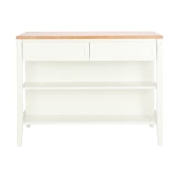 เคาน์เตอร์มินิไอแลนด์ รุ่นลินซี่ ขนาด 120 ซม. - สีธรรมชาติ/ขาว