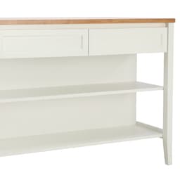 เคาน์เตอร์มินิไอแลนด์ รุ่นลินซี่ ขนาด 120 ซม. - สีธรรมชาติ/ขาว