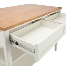 เคาน์เตอร์มินิไอแลนด์ รุ่นลินซี่ ขนาด 120 ซม. - สีธรรมชาติ/ขาว