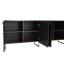 ตู้เอกสารเตี้ย รุ่นโนเบิล ขนาด 200 x 40 x 80 ซม. - สีบาค วอลนัท