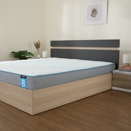 furinbox ที่นอน รุ่นคูลลิซึ่ม ขนาด 5 ฟุต หนา 8 นิ้ว - สีขาว/เทา