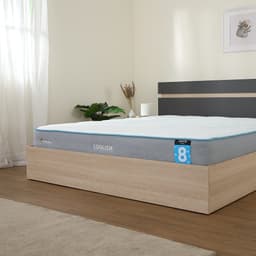 furinbox ที่นอน รุ่นคูลลิซึ่ม ขนาด 5 ฟุต หนา 8 นิ้ว - สีขาว/เทา