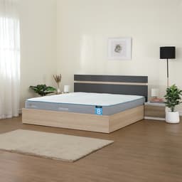 furinbox ที่นอน รุ่นคูลลิซึ่ม ขนาด 5 ฟุต หนา 8 นิ้ว - สีขาว/เทา
