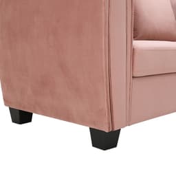 furinbox โซฟาผ้ากำมะหยี่ L-shape รุ่นลูซี่ - สีชมพูเข้ม