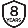 8 year warranty Icon
