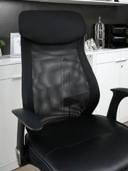 เก้าอี้สำนักงานพนักพิงสูง รุ่นแบตแมน - สีดำ