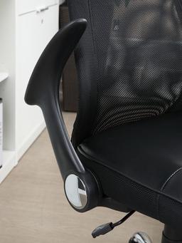 เก้าอี้สำนักงานพนักพิงสูง รุ่นแบตแมน - สีดำ
