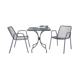 ชุดโต๊ะสนาม รุ่นคาพิสโก้ (โต๊ะ 1+เก้าอี้ 2) - สีเทา
