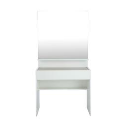 โต๊ะเครื่องแป้งท็อปกระจก รุ่นบลัง - สีขาว