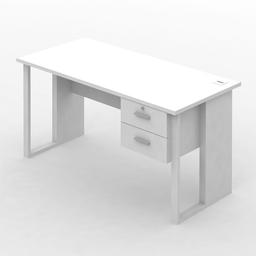 ชุดโต๊ะทำงาน 2 ลิ้นชัก รุ่นเวคตร้า ขนาด 150 เซนติเมตร - สีขาว