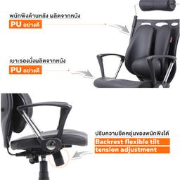 เก้าอี้เพื่อสุขภาพ เออร์โกเทรน รุ่น Dual-05BPP - สีดำ