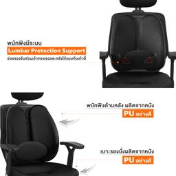 เก้าอี้เพื่อสุขภาพ เออร์โกเทรน รุ่น Dual-06BFF - สีดำ