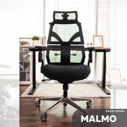 เก้าอี้เพื่อสุขภาพ เออร์โกเทรน รุ่น Malmo - สีดำ