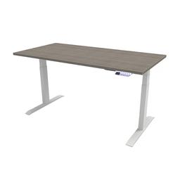 โต๊ะทำงานปรับระดับ เออร์โกเทรน รุ่นเจน 4 ขนาด 150 ซม. - สีคอมบิเกรย์/ขาว