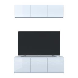 ชุดตู้วางทีวี+ตู้แขวน รุ่นบลัง ขนาด 160 ซม. - สีขาว