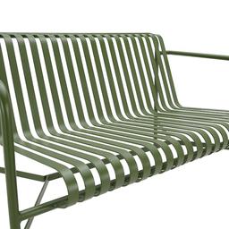 เก้าอี้สนามมีแขน 2 ที่นั่ง รุ่นกอตแลนด์ - สีเขียว