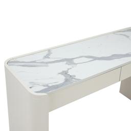 โต๊ะเครื่องแป้ง รุ่นปิกัสโซ - สีขาวงาช้าง/หินอ่อน