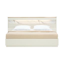 เตียงนอน รุ่นปิกัสโซ ขนาด 6 ฟุต (พื้นเตียงซี่) - สีขาวงาช้าง