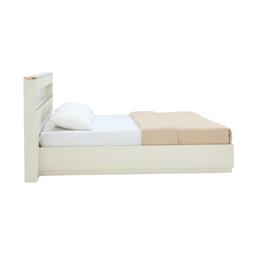 เตียงนอน รุ่นปิกัสโซ ขนาด 6 ฟุต (พื้นเตียงซี่) - สีขาวงาช้าง