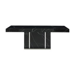 โต๊ะกลางหินอ่อน รุ่นมาซซินี ขนาด 125 ซม. - สีดำ