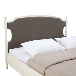 เตียงนอน รุ่นโมเน ขนาด 6 ฟุต - สีขาวงาช้าง/น้ำตาลเข้ม
