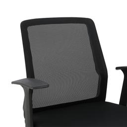 เก้าอี้สำนักงานพนักพิงกลาง รุ่นทอมสันพลัส - สีดำ