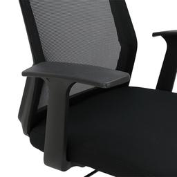 เก้าอี้สำนักงานพนักพิงกลาง รุ่นทอมสันพลัส - สีดำ