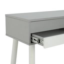 โต๊ะเครื่องแป้ง รุ่นฟลาโน - สีเทาอ่อน/ขาว