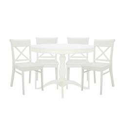 ชุดโต๊ะอาหาร 4 ที่นั่ง รุ่นฟอยเออะ+มิราเบล - สีขาว