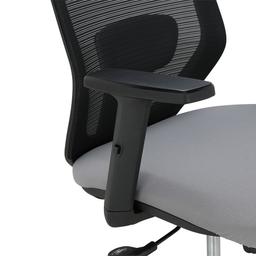 เก้าอี้เพื่อสุขภาพพนักพิงสูง รุ่นฟาซโซ่ - สีดำ/เทา