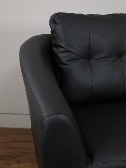 โซฟา PVC 3 ที่นั่ง รุ่นแมกซ์ - สีดำ
