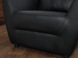 โซฟา PVC 1 ที่นั่ง รุ่นแมกซ์ - สีดำ