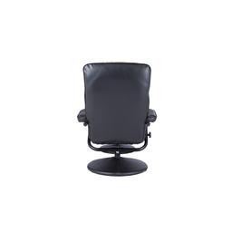 เก้าอี้พักผ่อนพร้อมสตูล รุ่นทาซ่า - สีดำ