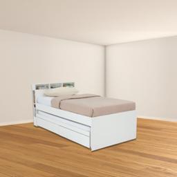เตียงนอน รุ่นเอ็กซ์ตรีม ขนาด 3.5 ฟุต - สีขาว
