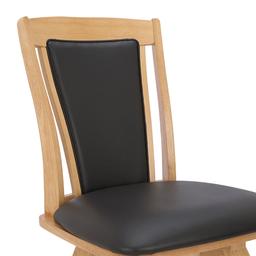 เก้าอี้ทานอาหาร รุ่นคอมฟรี่ - สีธรรมชาติ/น้ำตาลเข้ม