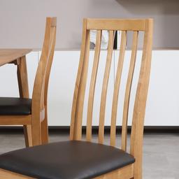 เก้าอี้ทานอาหาร รุ่นโพไลท์ - สีธรรมชาติ/น้ำตาลเข้ม